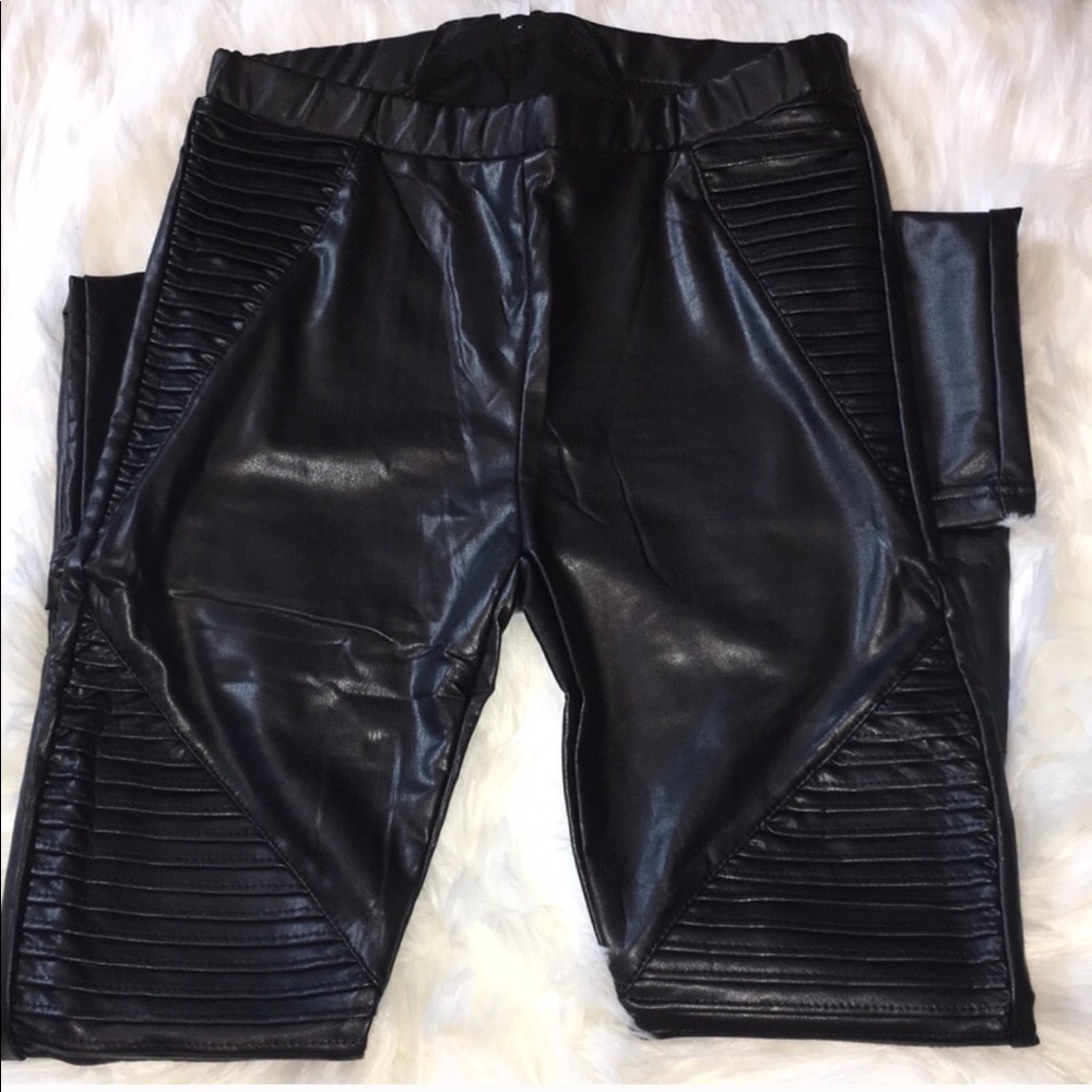 RESTOCK Black Moto Leggings - Picture 5 of 5